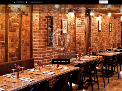 Iron Vine Restaurant website by CodeBond