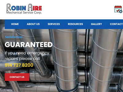 Robin Aire website by CodeBond