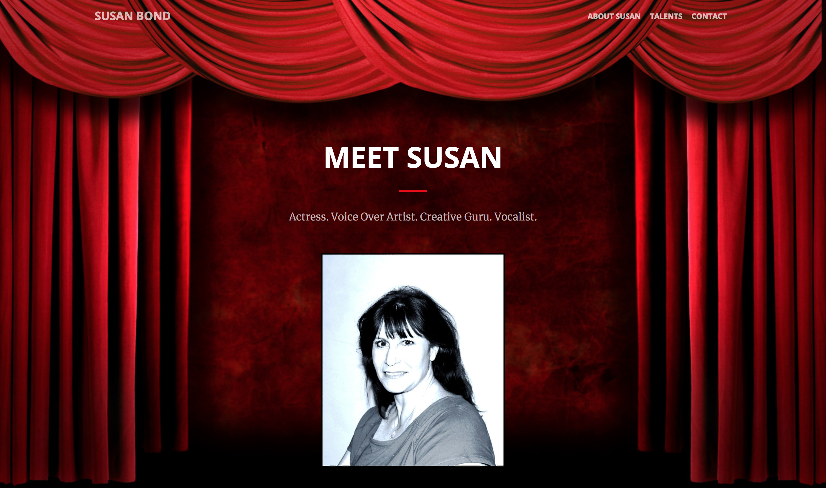 Susan Bond - Website Design by CodeBond